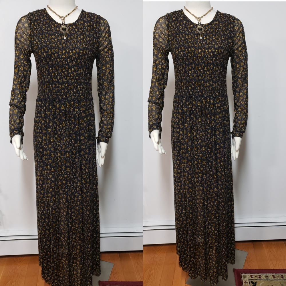 💯%FP Hello And Goodbye Mesh Midi Dress XL - Picture 3 of 10